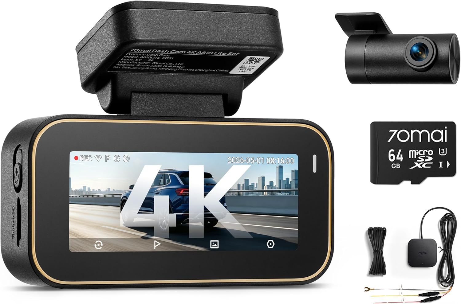 70mai A810 Dash Cam Review: The 4K Driving Recorder with Sony Sensor