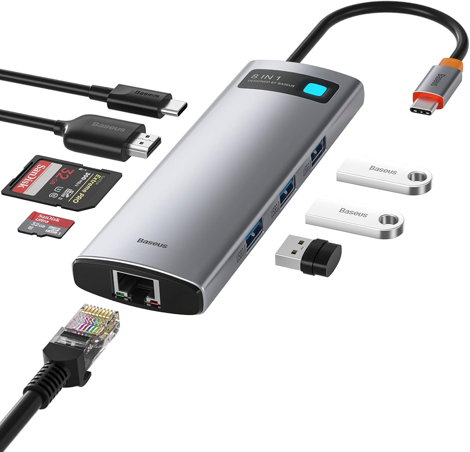 Baseus 8-in-1 USB-C Hub Review: The $30 All-in-One Dock for MacBook Users