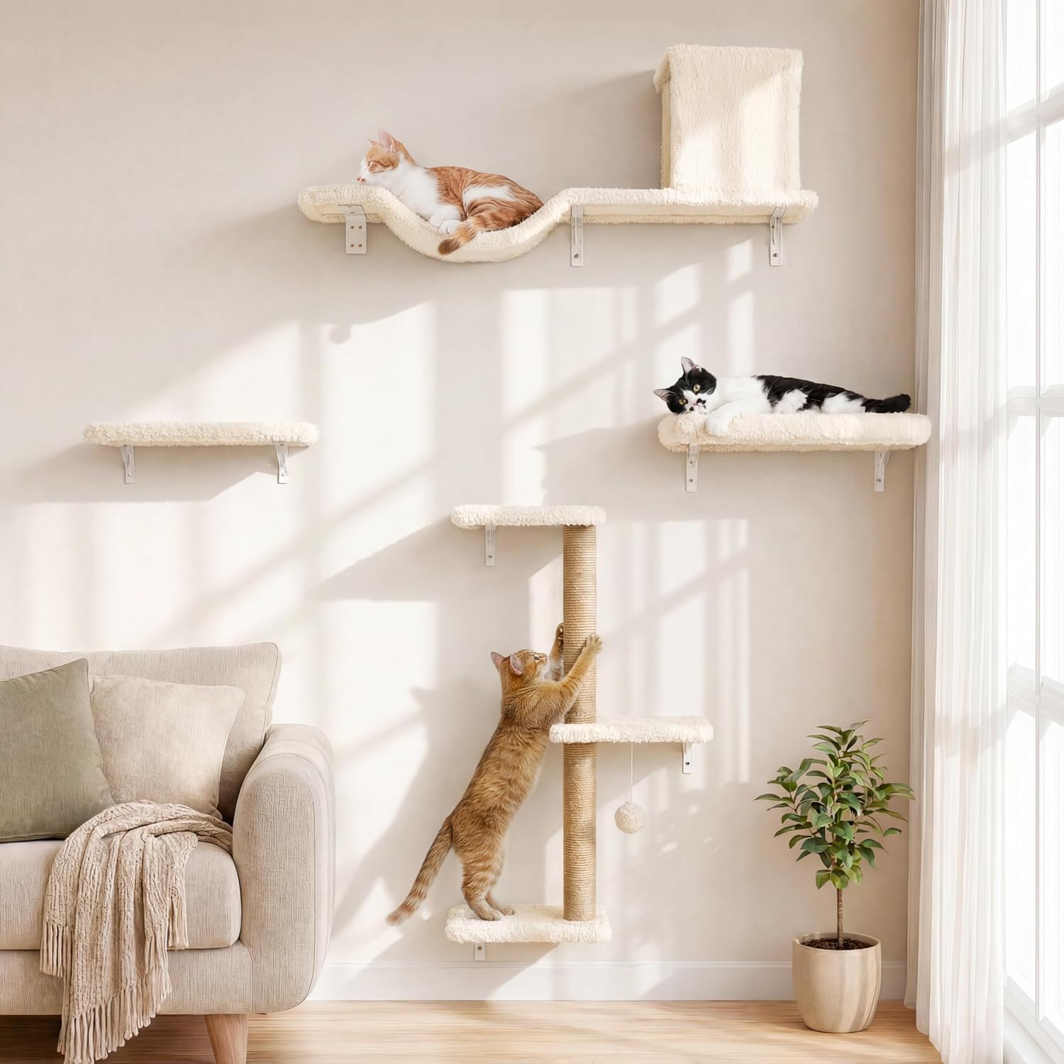 Furrytail Cat Wall Shelf Set Review: Space-Saving Cat Furniture With 5,000+ Reviews