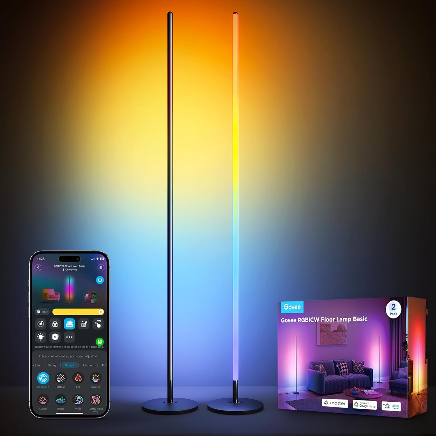Govee RGBIC Floor Lamp 2 Review: Immersive Ambient Lighting with Wi-Fi and Music Sync