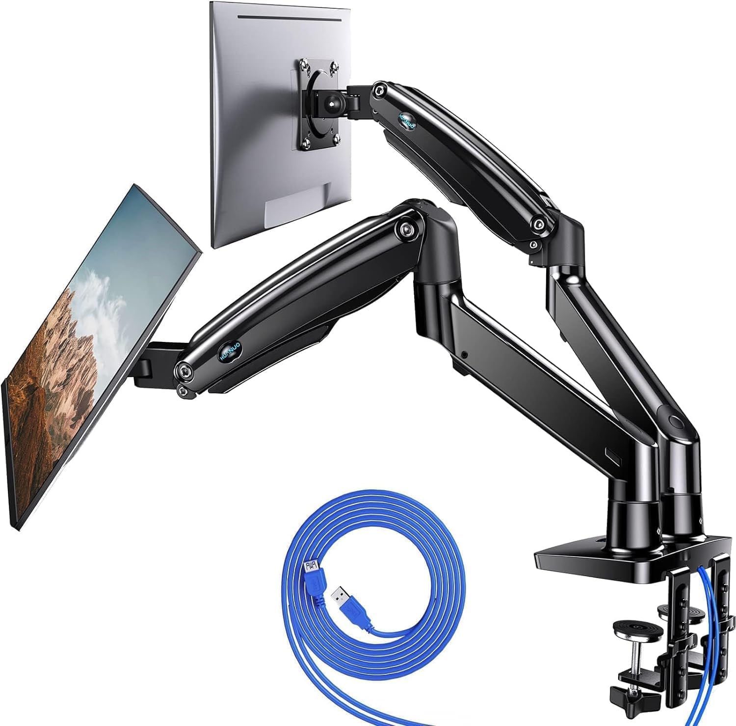 Loctek D7D Dual Monitor Arm Premium Review: Heavy-Duty Gas Spring Mount
