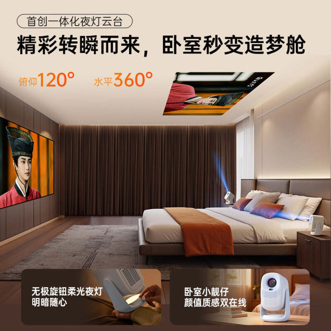 A C3 Max owner's bedroom projection setup